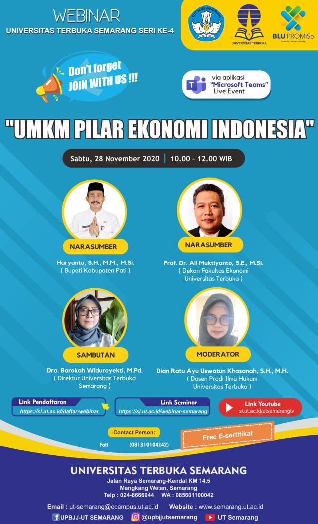Seminar : UMKM Pilar Ekonomi Indonesia