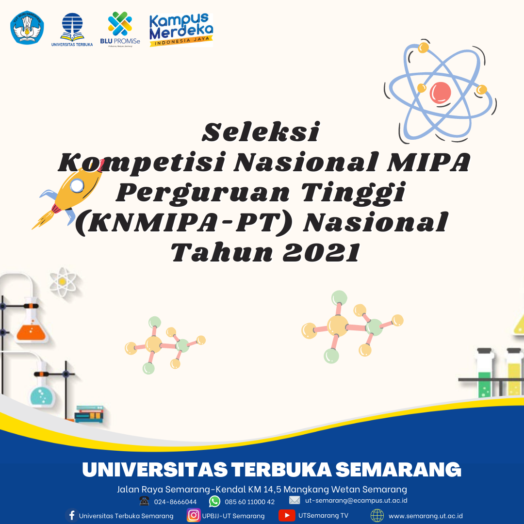 Seleksi Kompetisi Nasional MIPA Perguruan Tinggi (KNMIPA-PT) Nasional Tahun 2021
