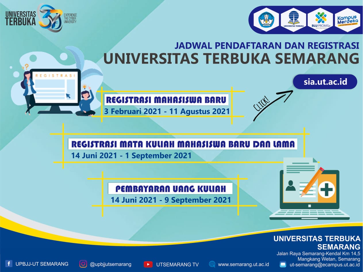 PENGUMUMAN: Jadwal Pendaftaran Mahasiswa Baru dan Registrasi Matakuliah