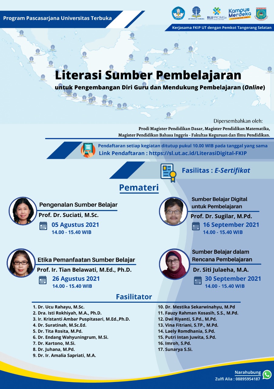 Seminar Online: Literasi Sumber Pembelajaran