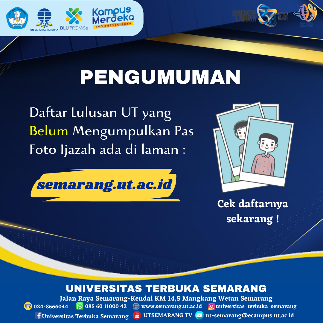 Daftar Lulusan yang Belum Mengumpulkan Pas Foto Ijazah
