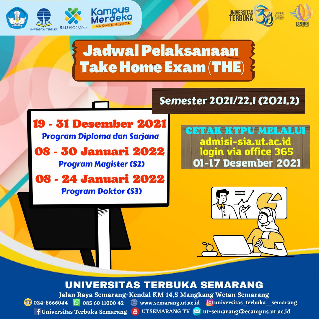 Informasi: Pelaksanaan Ujian Akhir Semester Take Home Exam (THE)