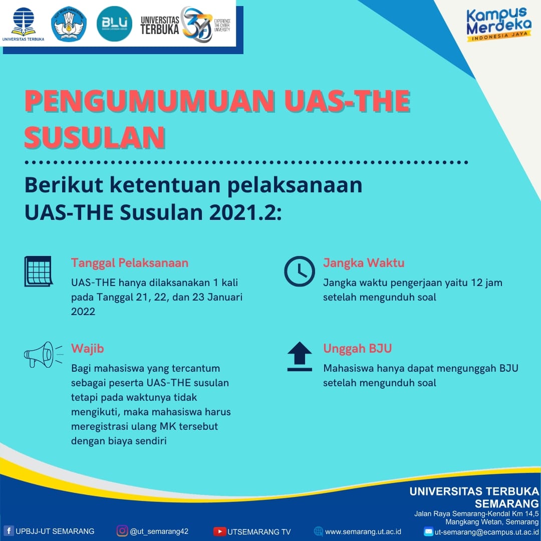 Pengumuman: UAS THE SUSULAN