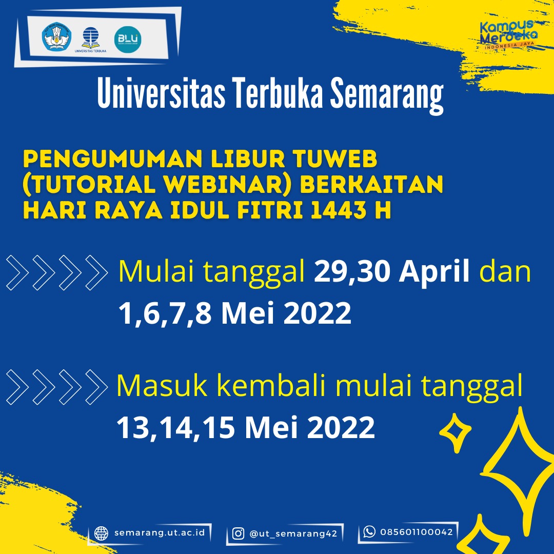 Libur Sementara Perkuliahan TUWEB