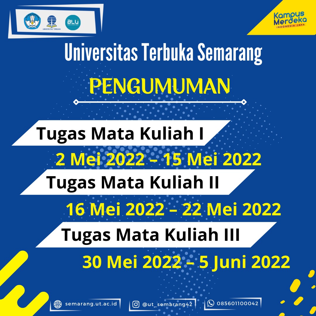 INFO: Tugas Mata Kuliah (TMK) Masa 2022.1