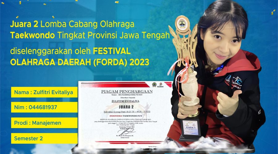 Mahasiswa Berprestasi “Zulfitri Evitaliya”