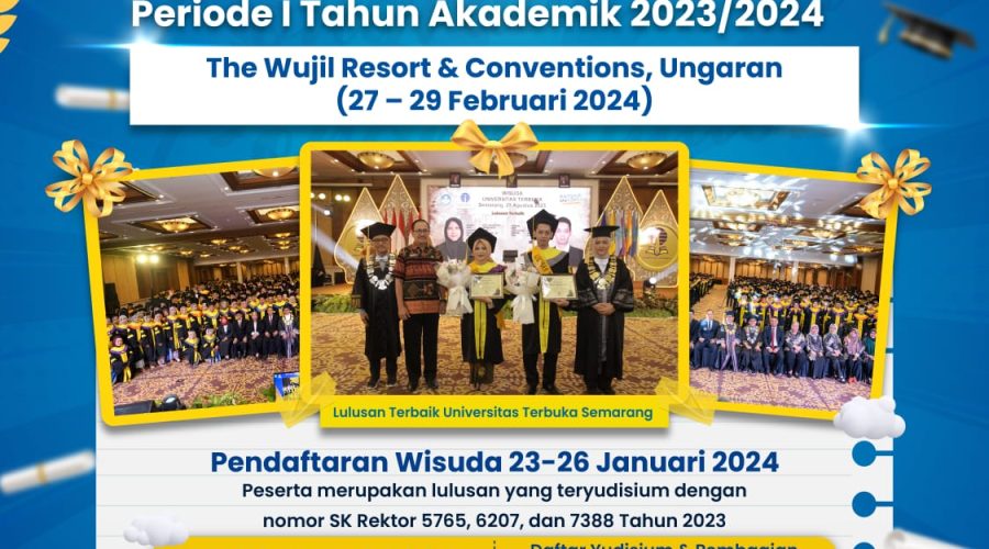 Pelaksanaan Wisuda Periode I Tahun Akademik 2023/2024