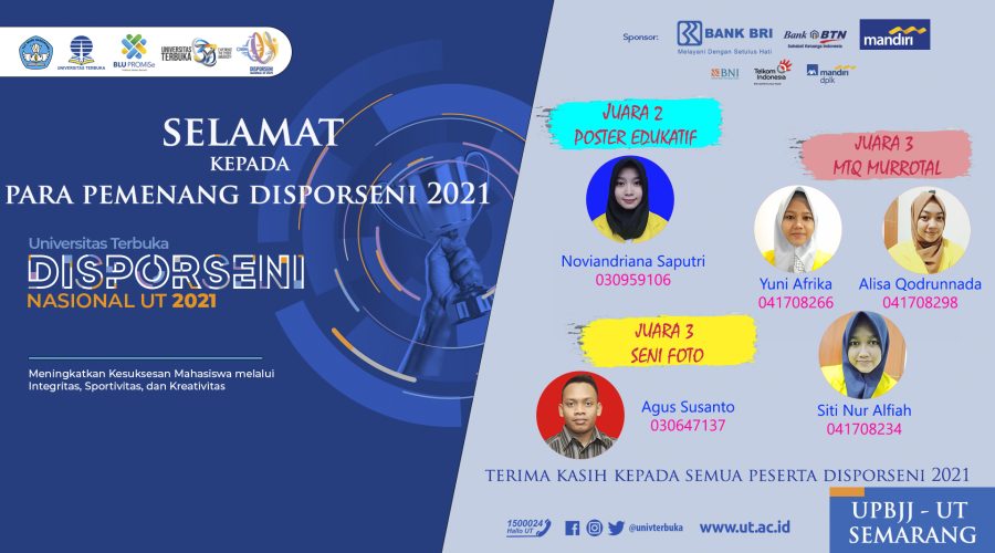 Pemenang Disporseni Tahun 2021